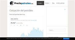 Desktop Screenshot of preciopetroleo.info