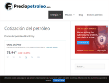 Tablet Screenshot of preciopetroleo.info